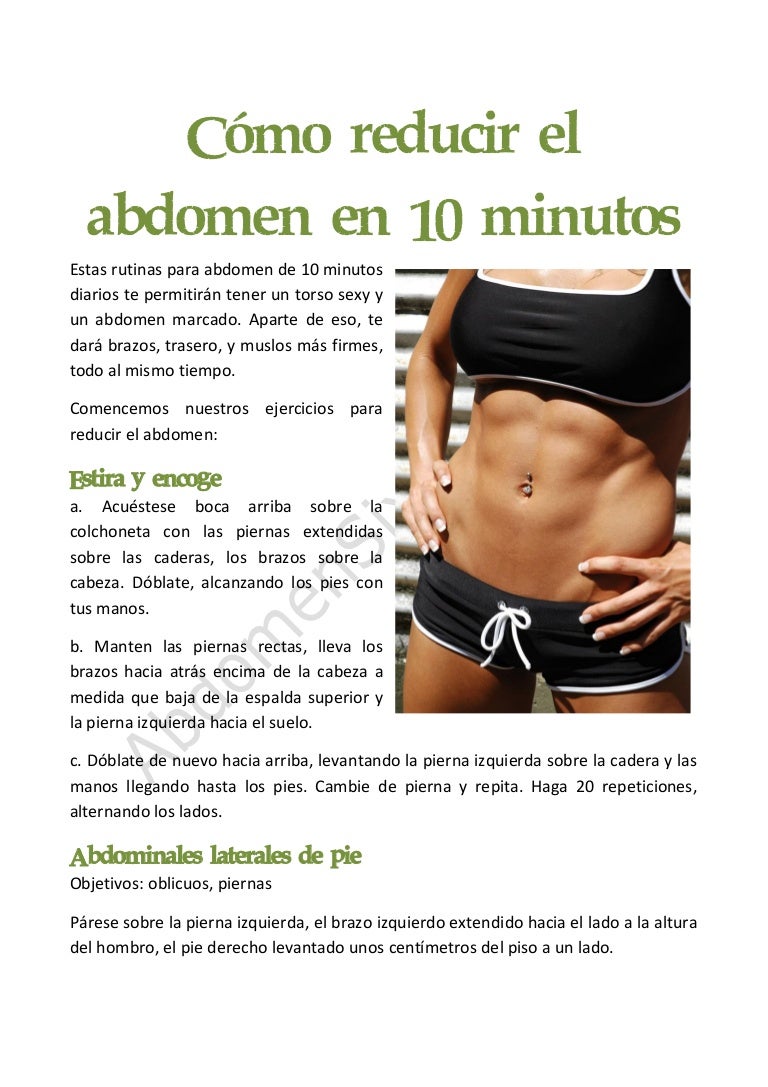 rutina abdomen 10 minutos